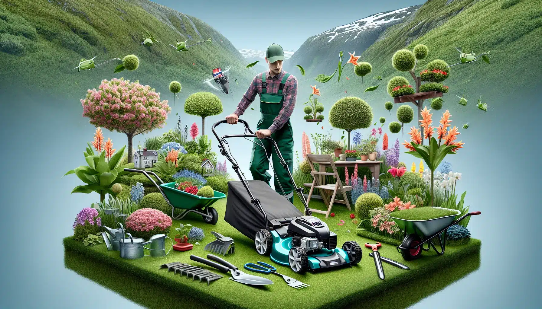 Fordeler med å leie hageutstyr fremfor å kjøpe: spar penger, plass og miljø – illustrasjon 1