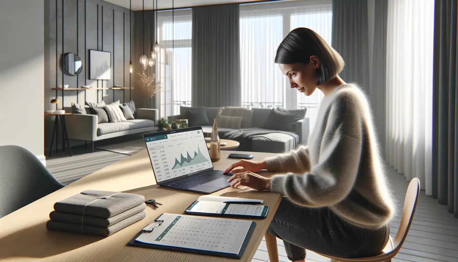 Norwegian host optimizes short term rental income in a modern staged city apartment